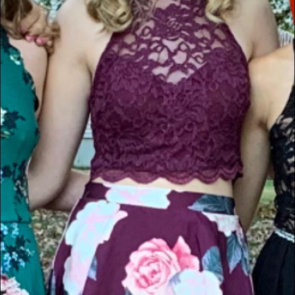 Floral 2 piece dress